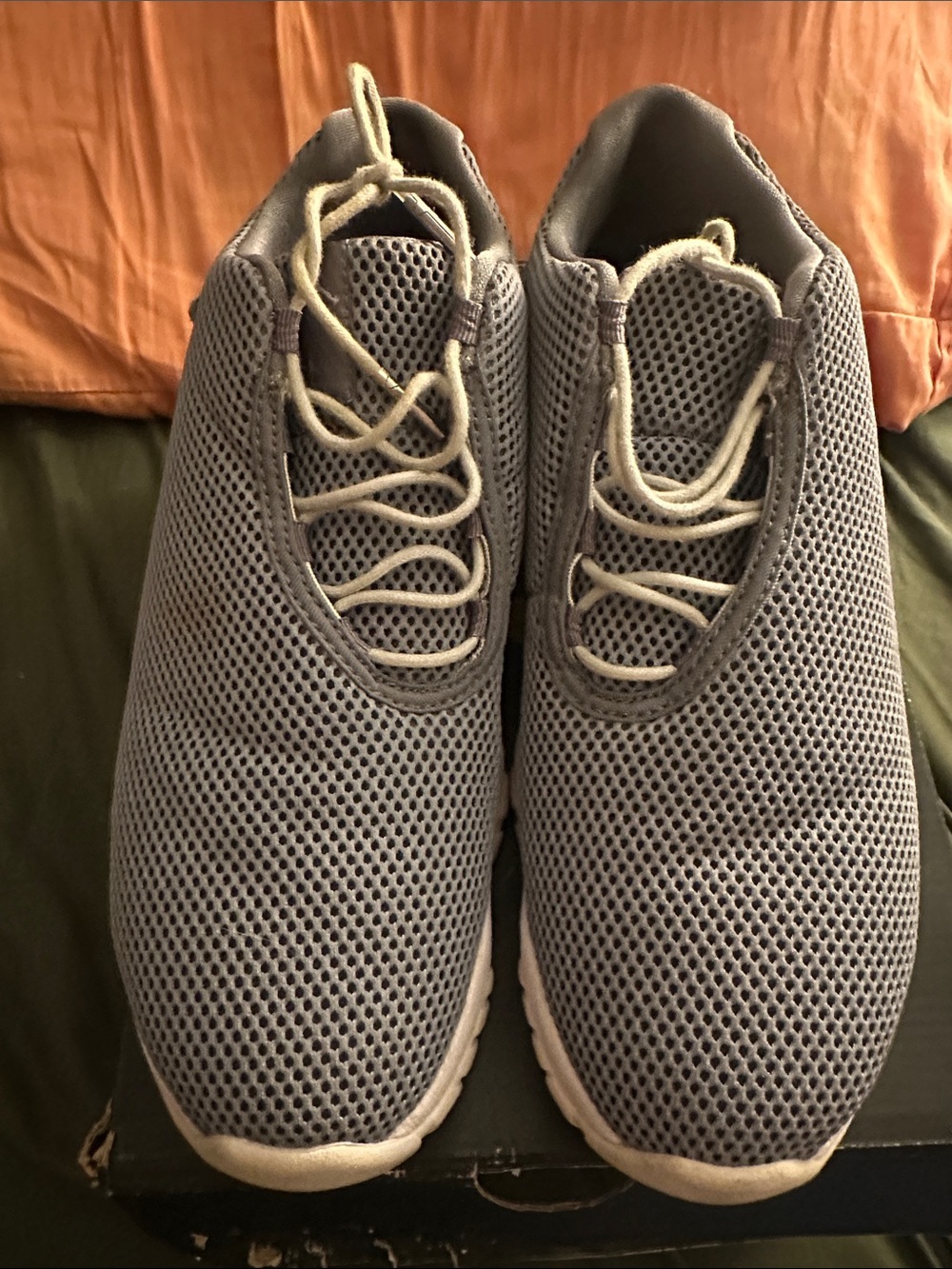 Jordan Men's Grey Mesh Casual Sneakers